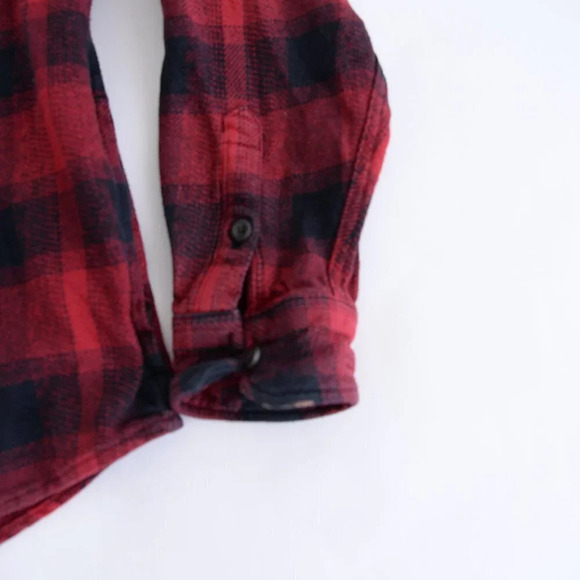 Orvis Red Black Checker Button Up Shirt -  Medium - Picture 5 of 15